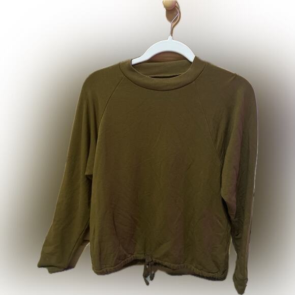 Madewell MWL Brown Ribbed Top - Picture 1 of 6
